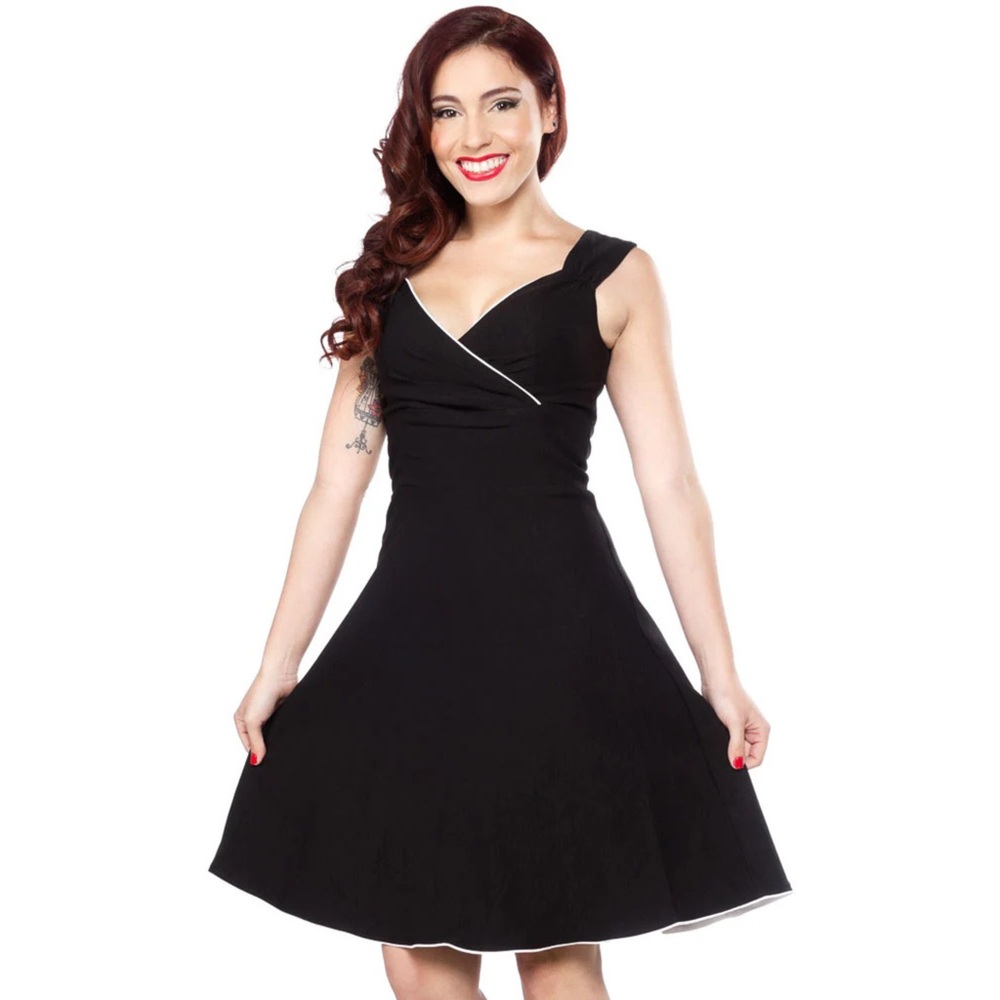 STEADY DIVA SWING DRESS BLACK SMALL